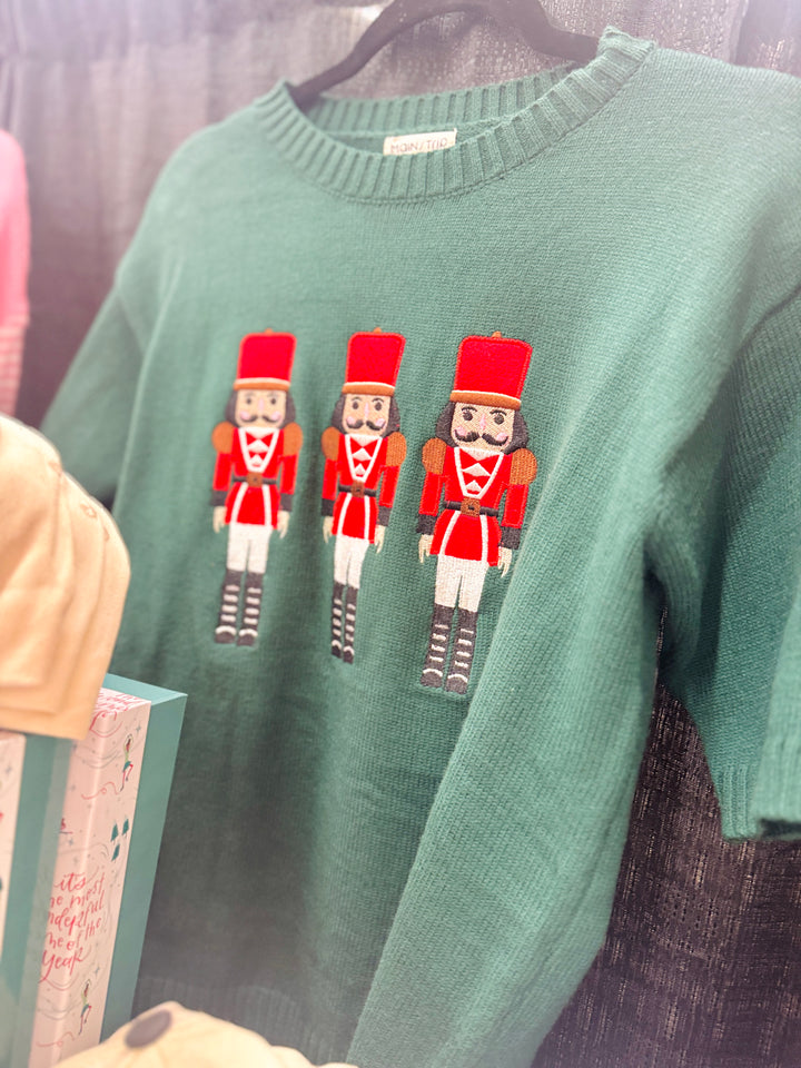 The Green Nutcracker Sweater