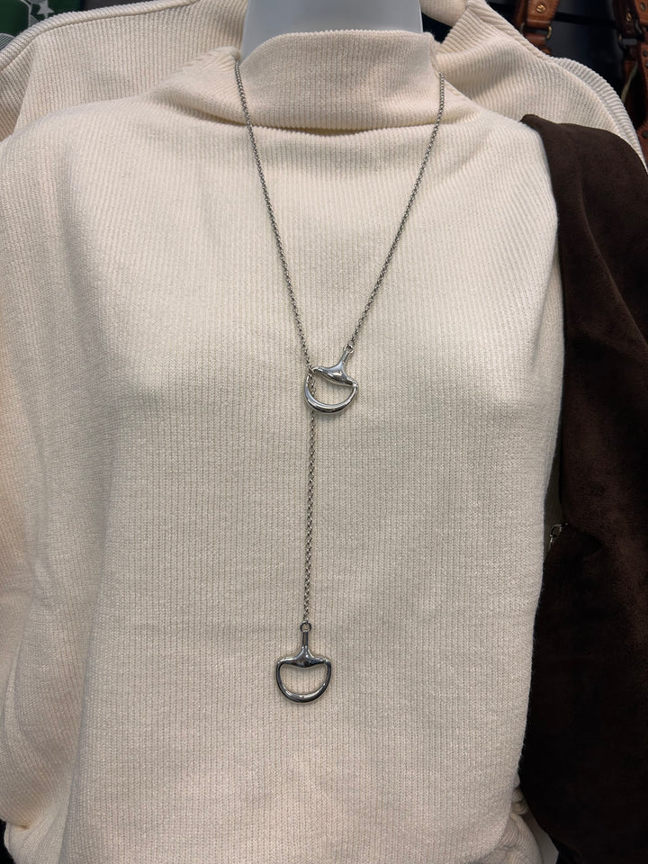 Golden Reins Lariat Necklace