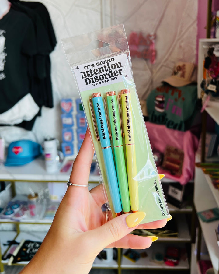 Attention Disorder Pen Set