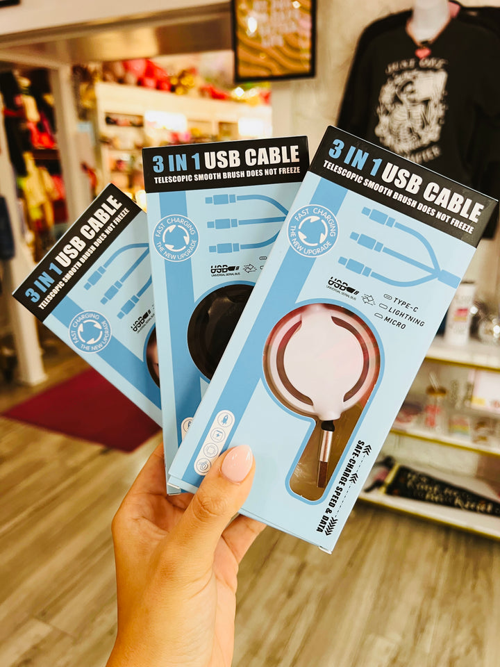 Triple Glow Travel Charge Cord