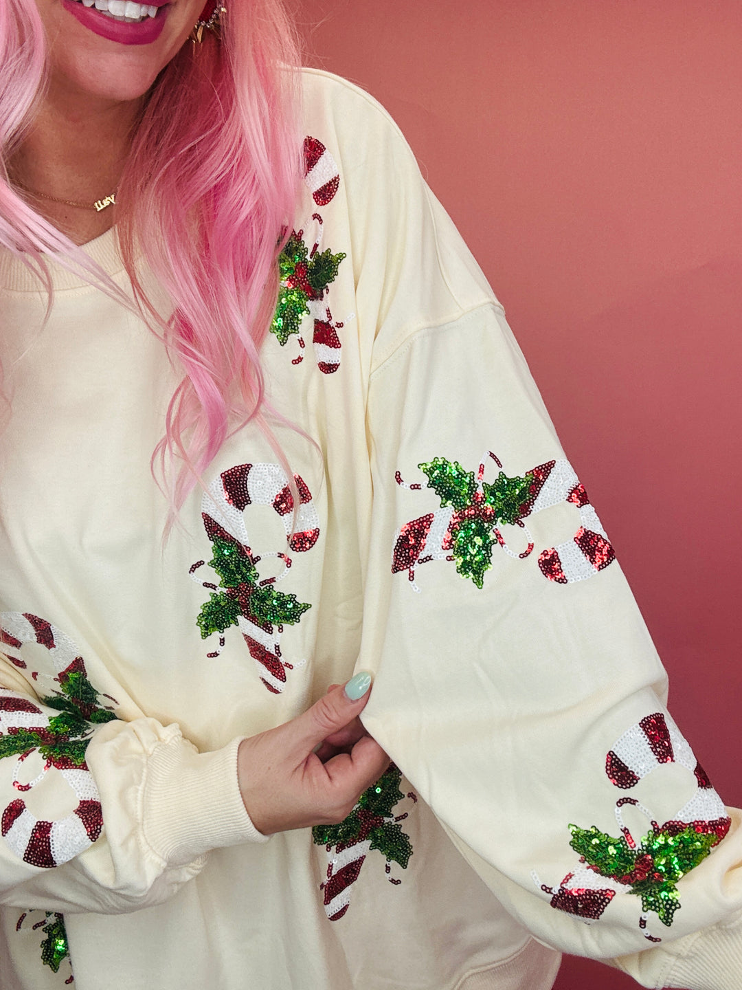 Candy Cane You Not Christmas Sweater