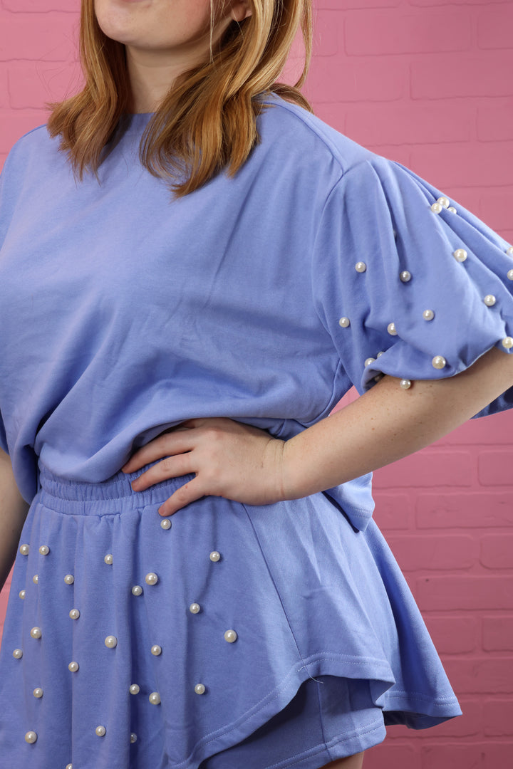 Periwinkle Pearl Skort