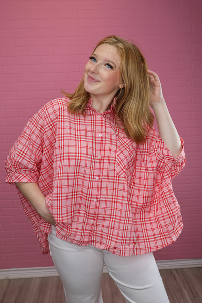The Emilie Plaid Top