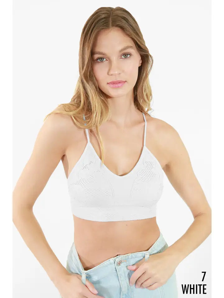 Lace Embroidered Bralette