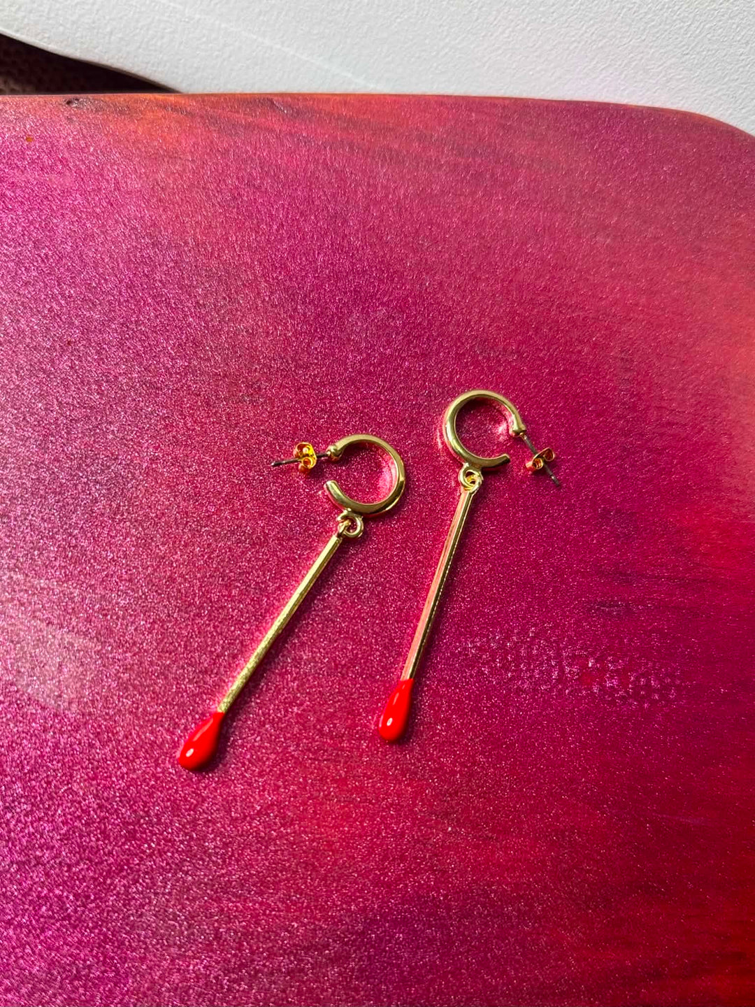 Strike a Spark Matchstick Earrings