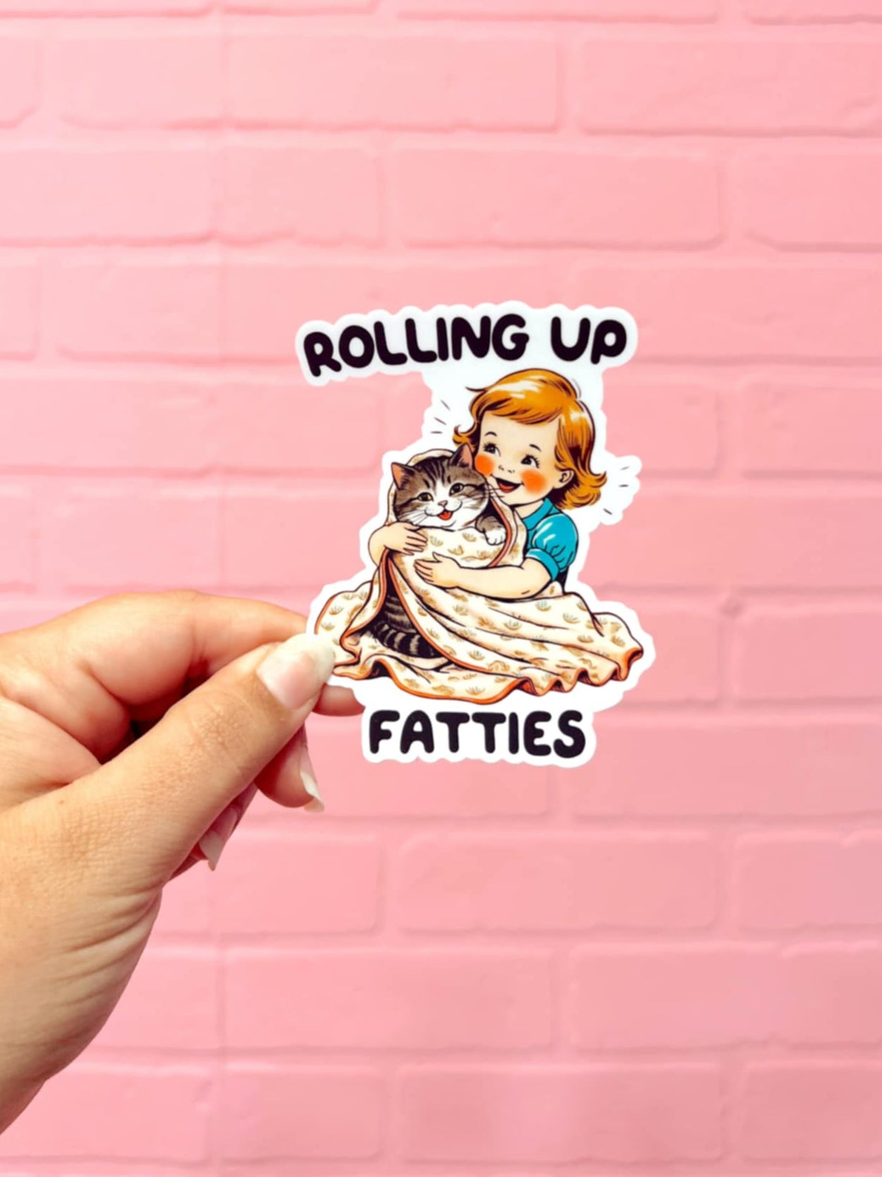 Rolling Up Fatties Sticker