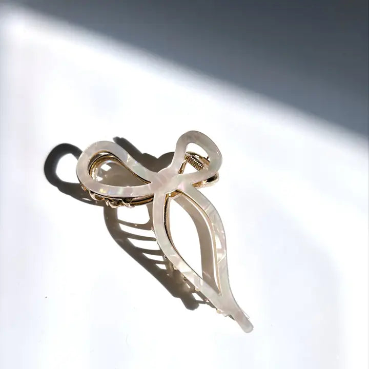 Ballet Bow Acetate Claw Clip