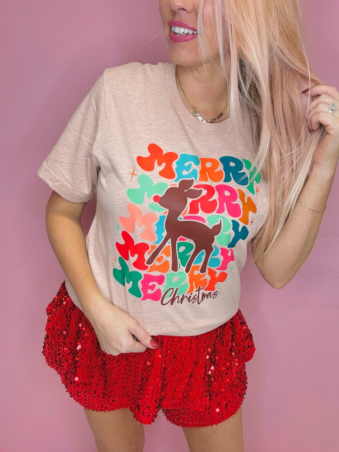 Merry Merry Merry Christmas Graphic Tee