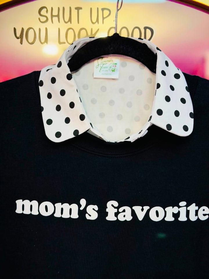 Polka Dot Fake Collar Dickey
