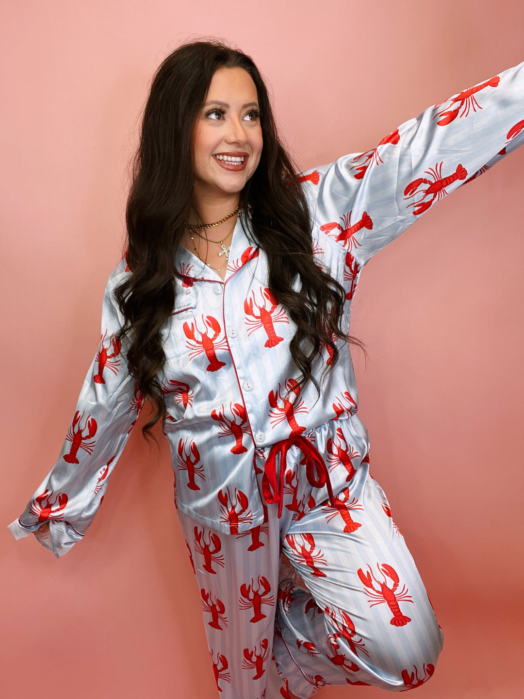 Saltwater Dreams Lobster Pajama Set