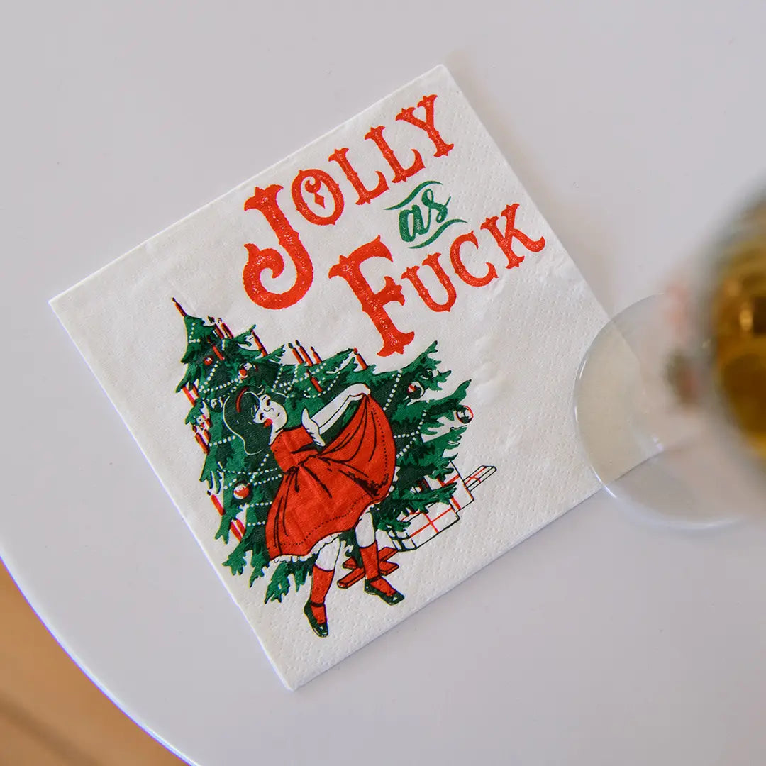 Jolly As Fuck Napkins- SALE