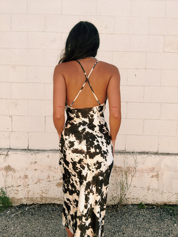 Midnight Rodeo Satin Slip Dress
