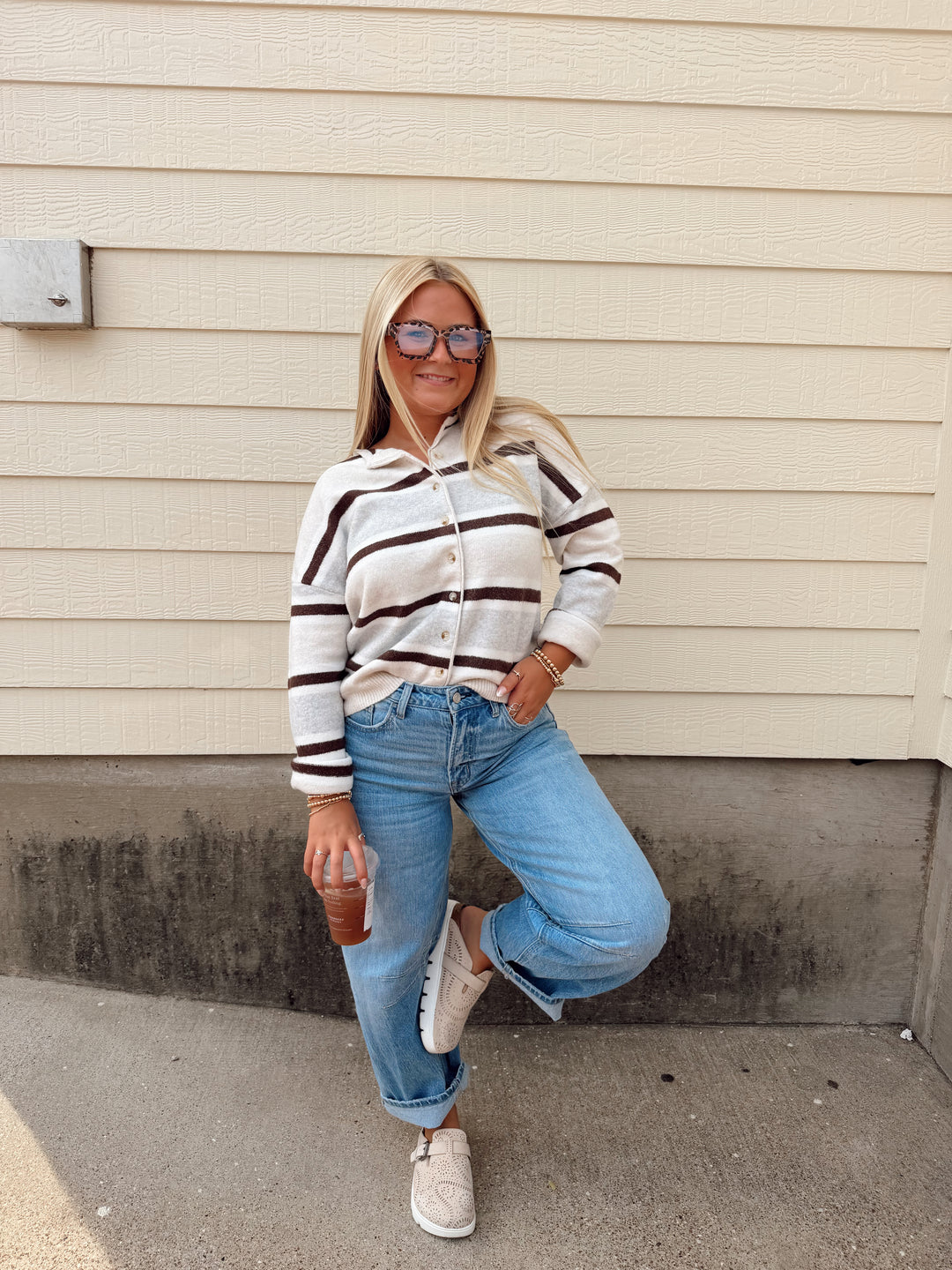 Nantucket Stripe Cardigan