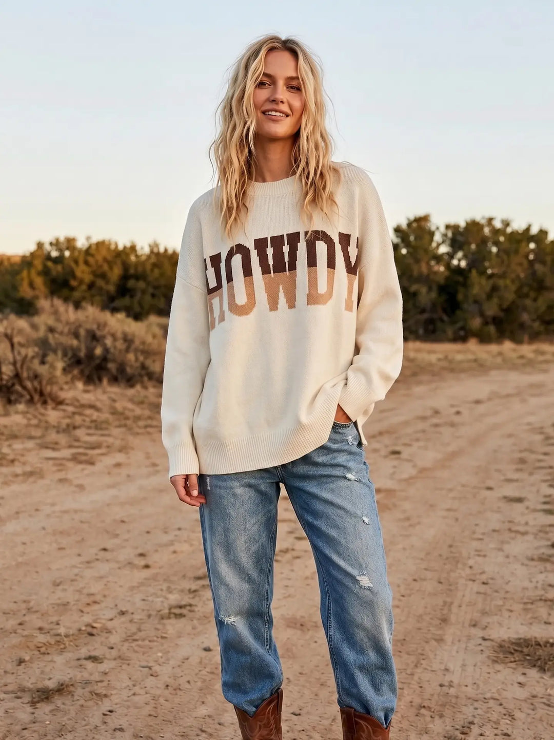 Howdy Oversized Sweater