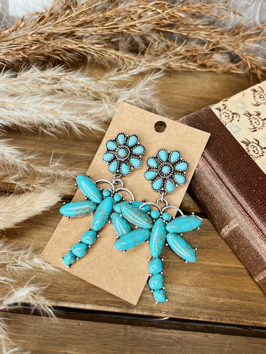 Lorelei Turquoise Dragonfly Earrings