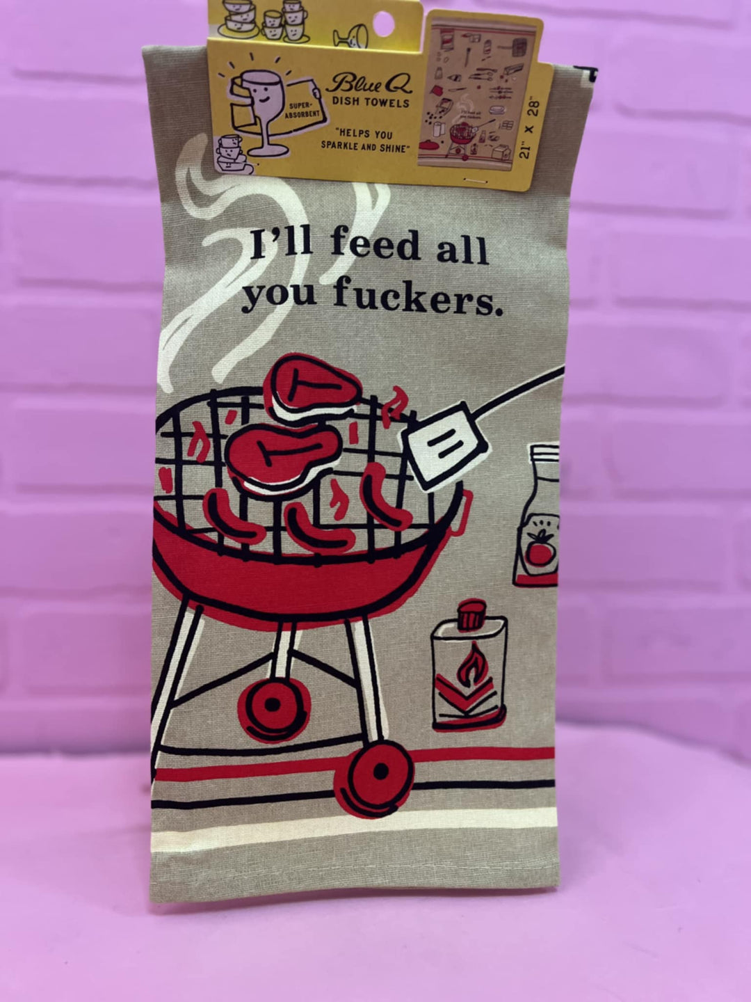 I'll Feed All You Fuckers Dish Towel