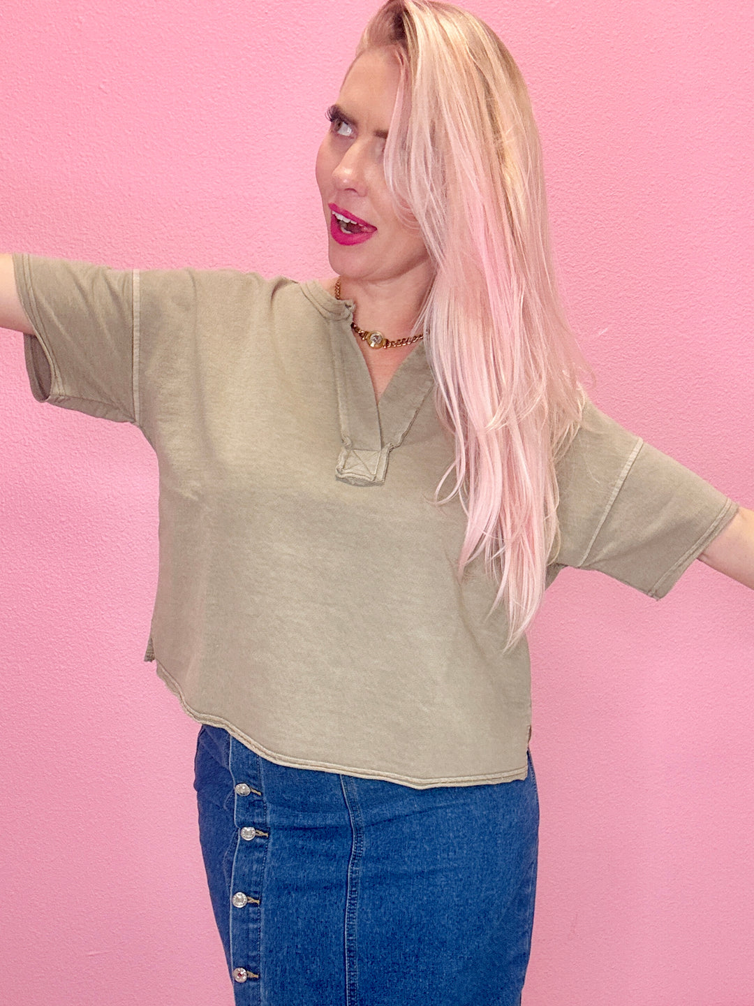 The Washed Wonder Boxy Top