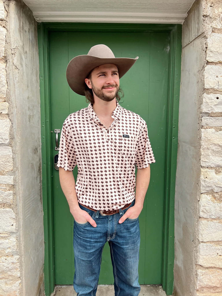 The Ironwood Tan Texas Polo