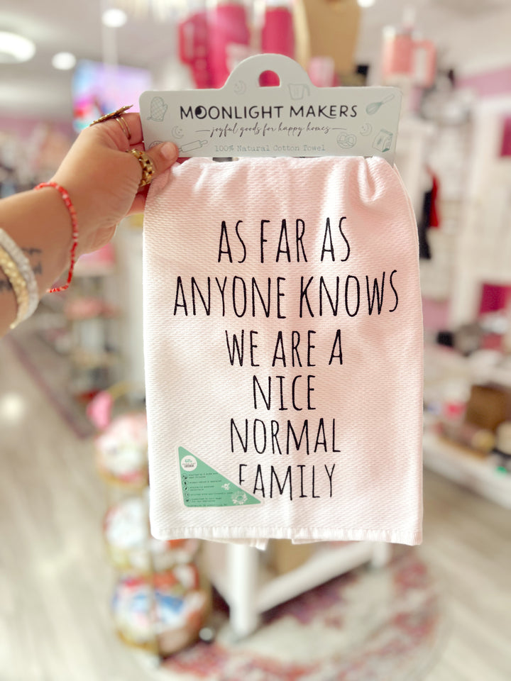 Normal Family Tea Towel