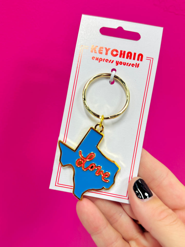 Texas Love Keychain