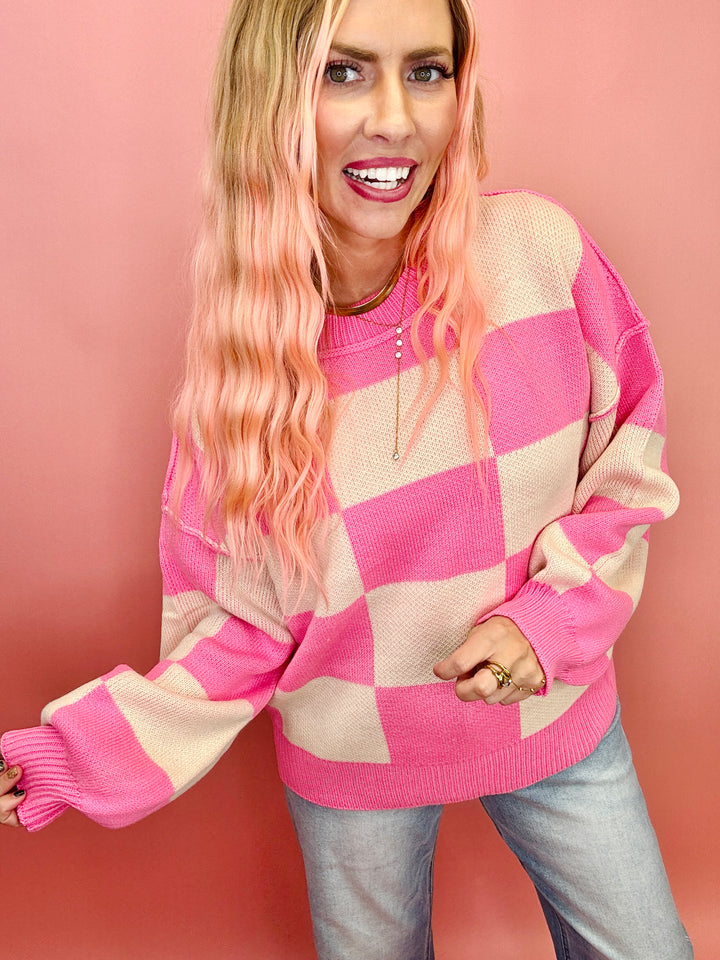 Checkmate Cozy Sweater