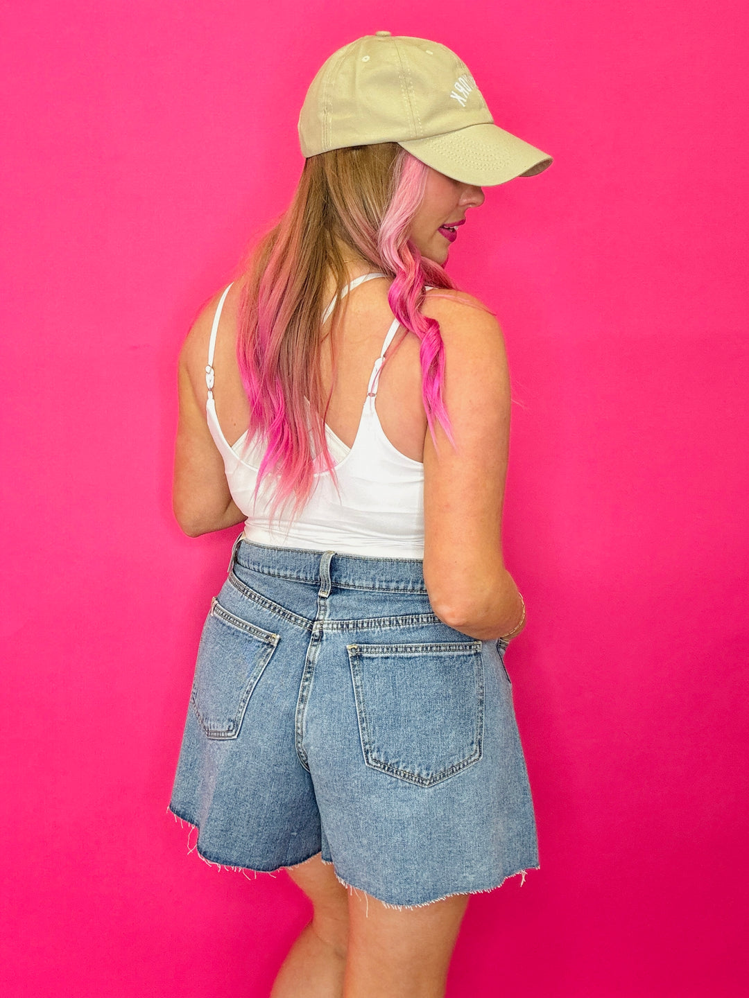 Flare Bell Denim Shorts