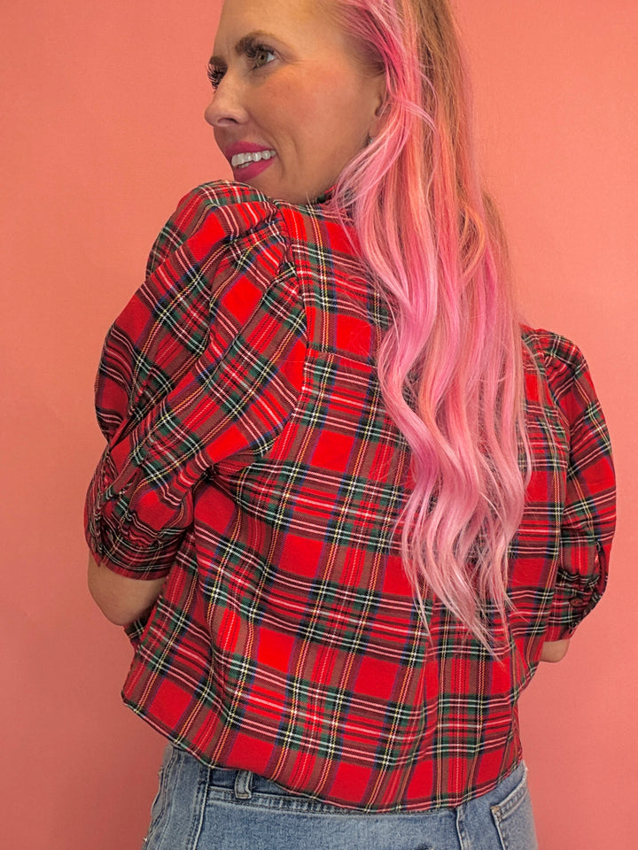 The Torrance Plaid Top