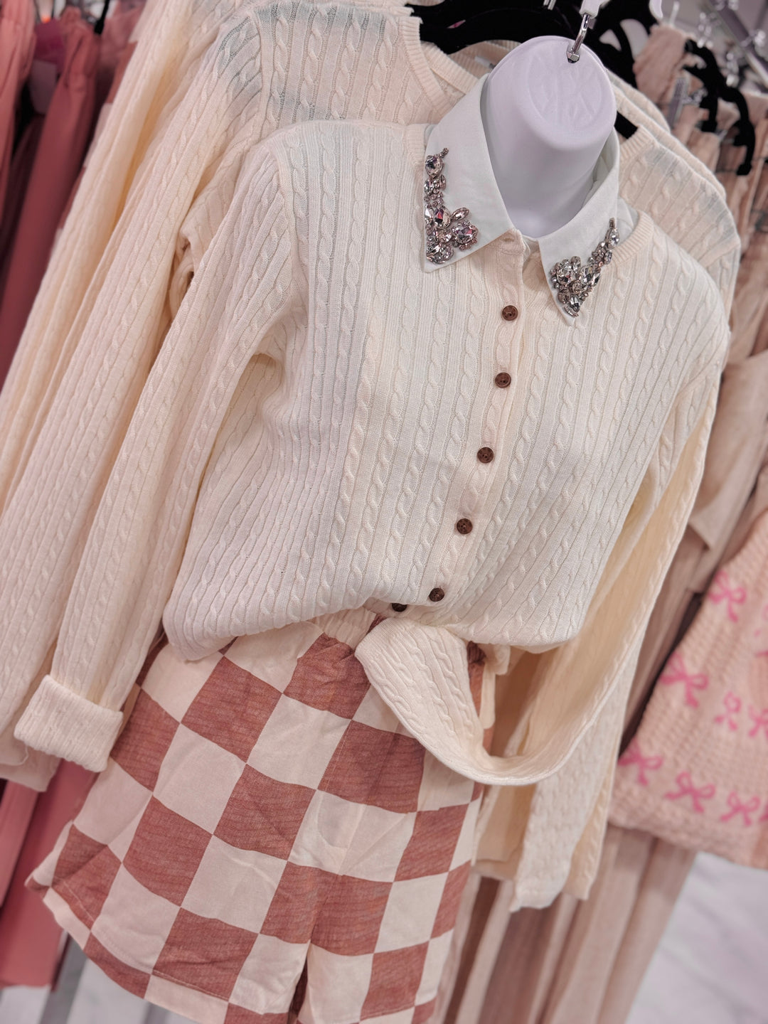 Whip Cream Cable Cardigan