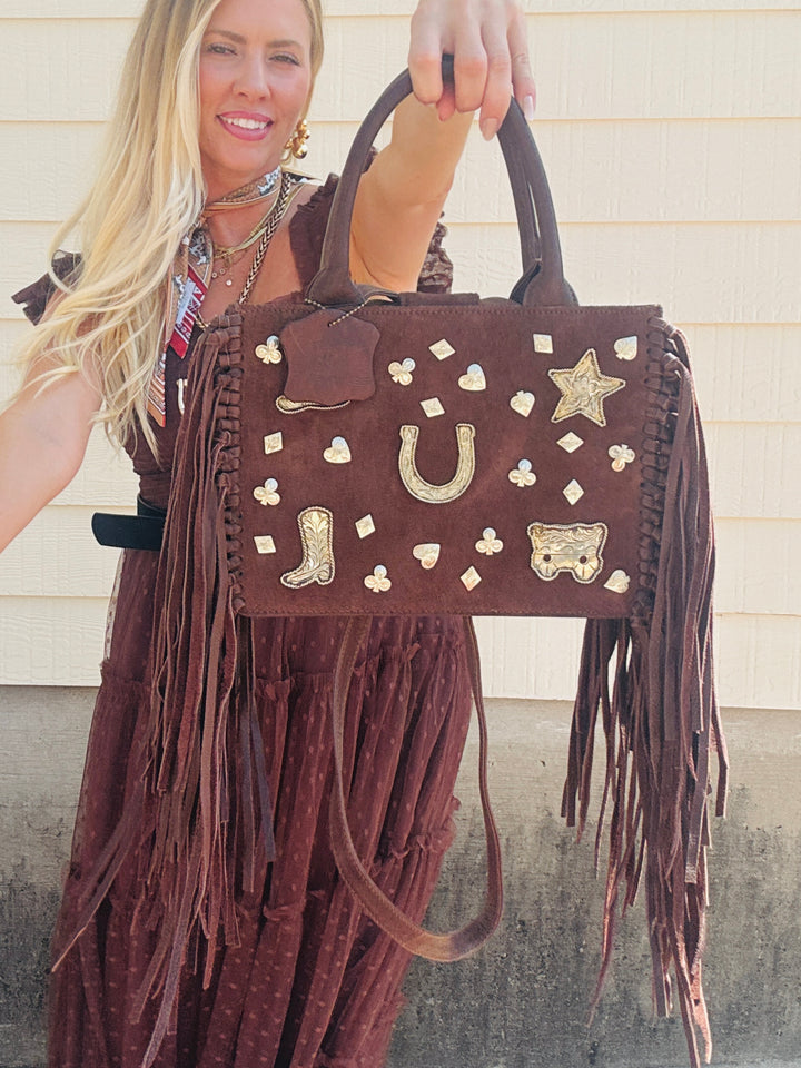 Wild West Fringe & Stud Bag