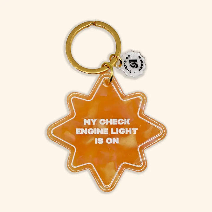 Check Engine Light Is On Keychain