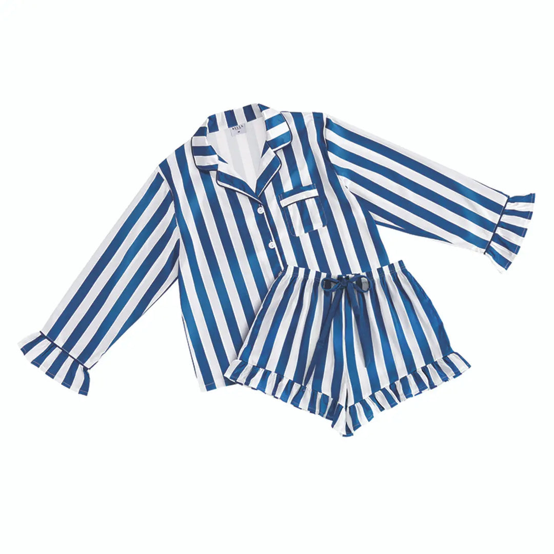 The Stripe Satin Pajama Set
