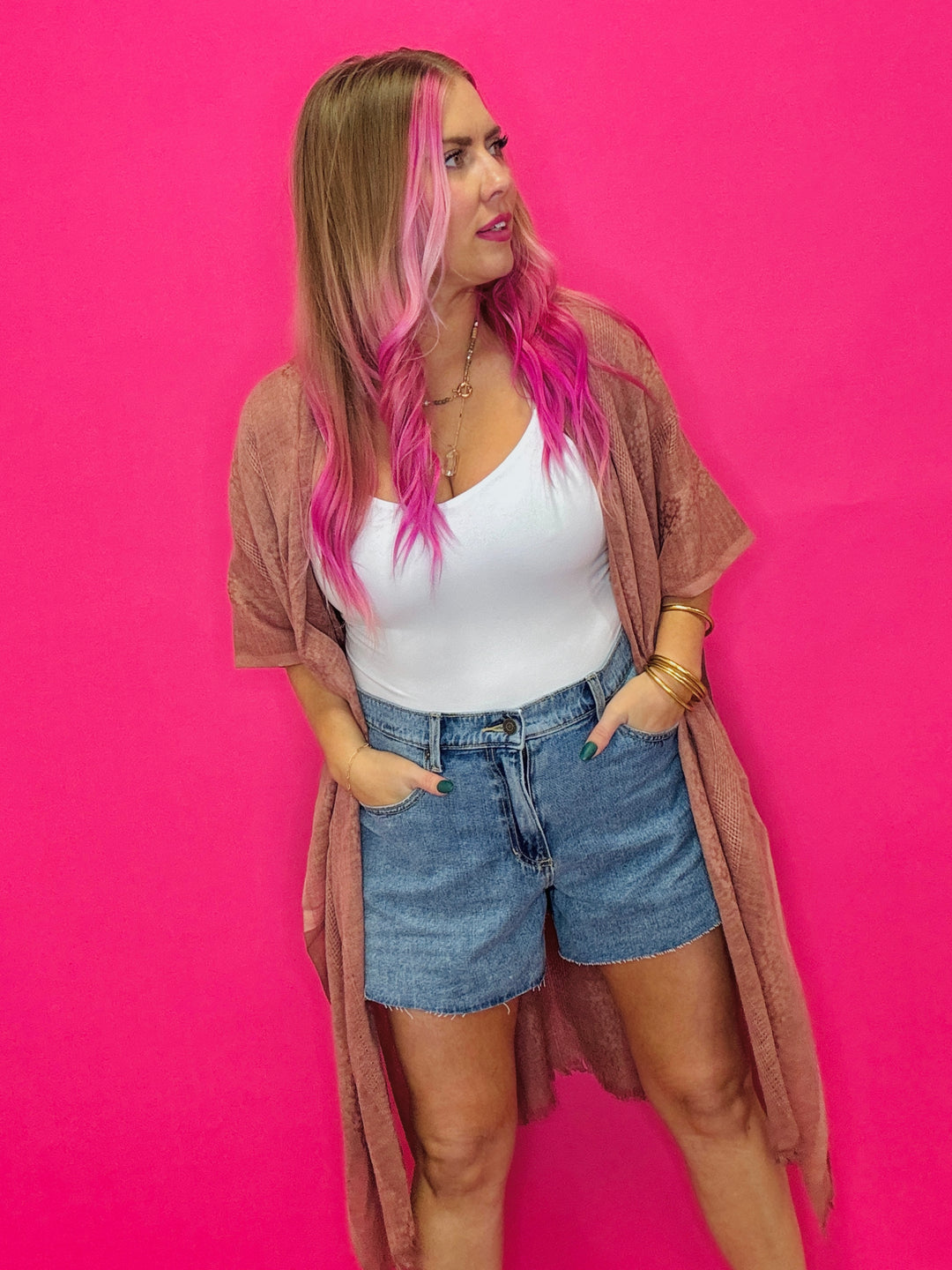 Woven Longline Tribal Kimono