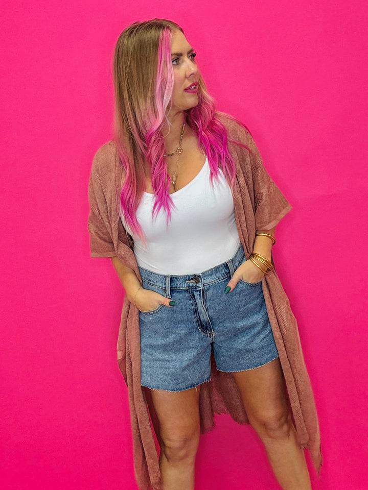 Woven Longline Tribal Kimono