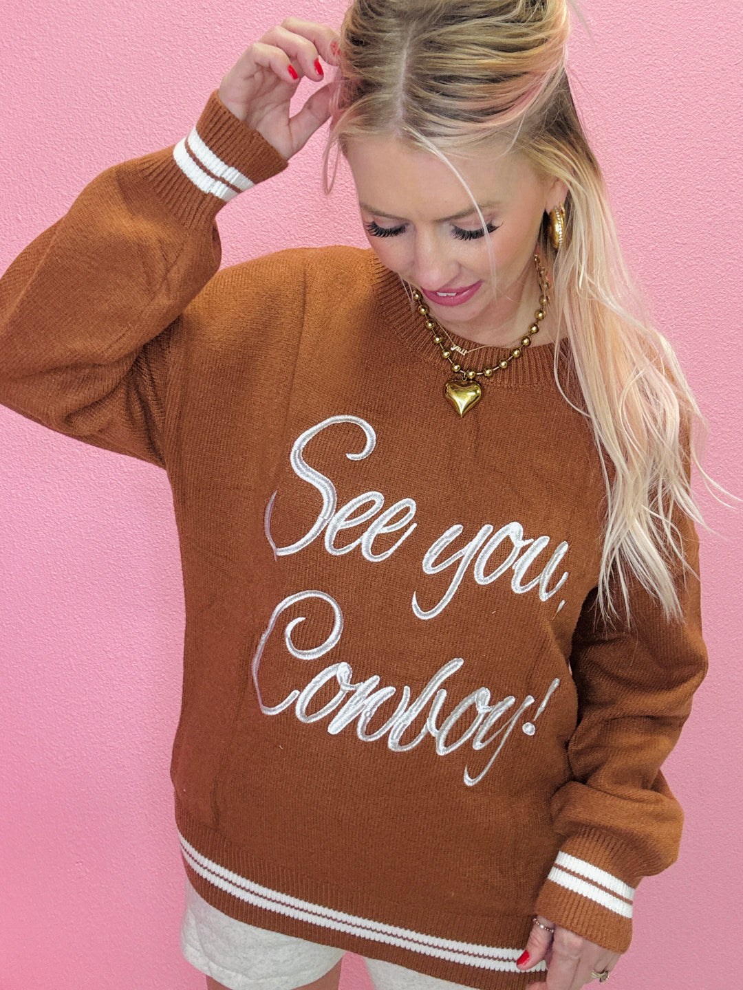 See You Cowboy Sweater