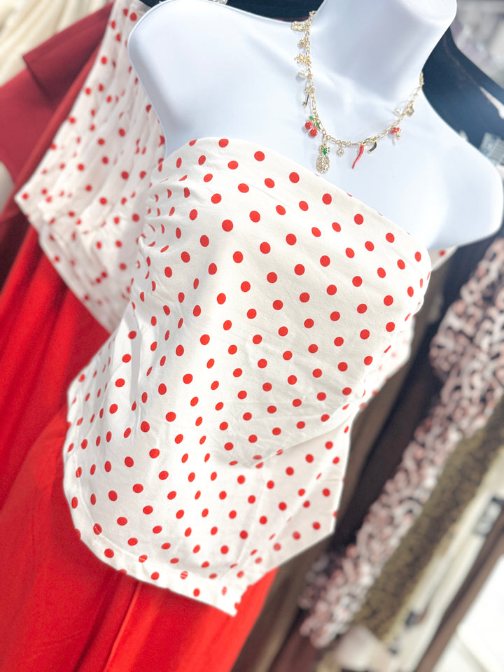 The Rany Polka Dot Tube Top