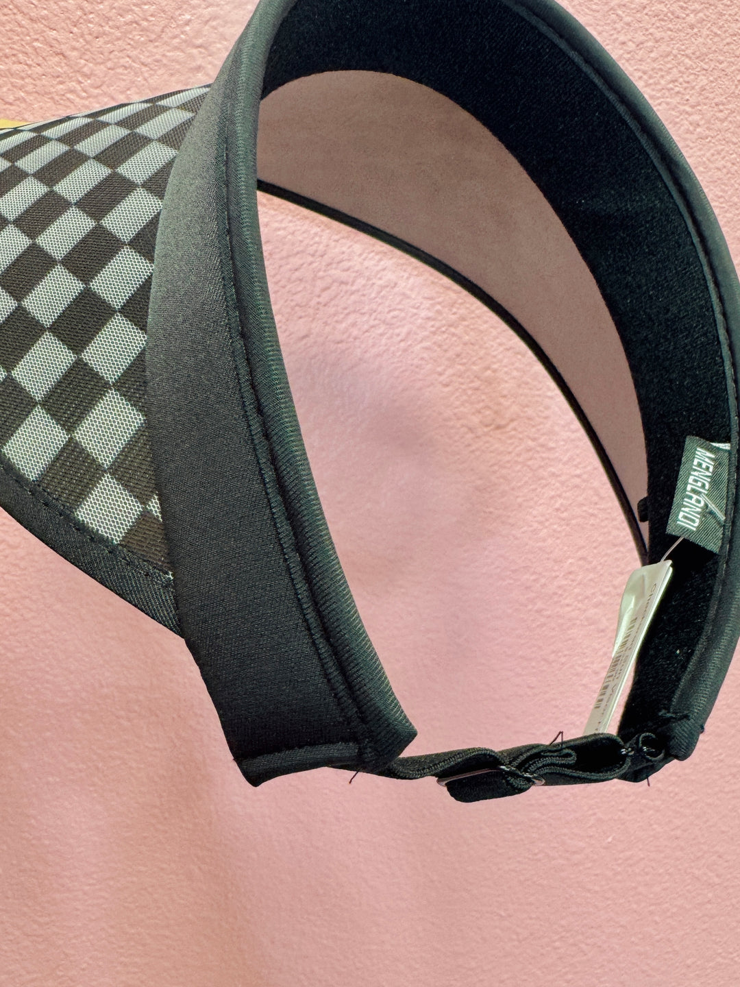 Checkered Sun Visor Hat