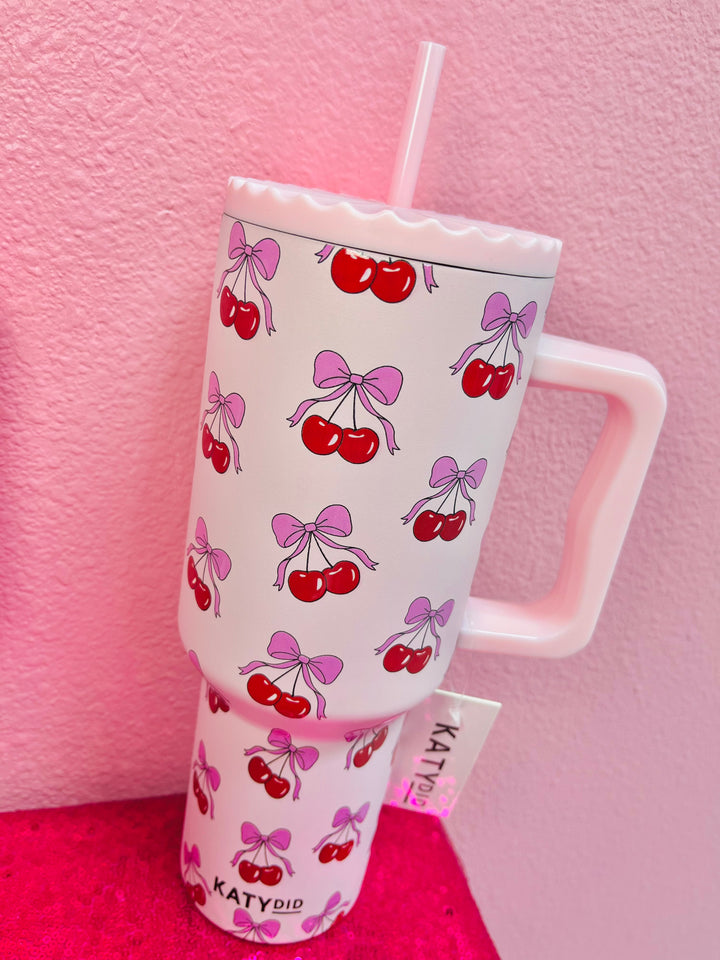 The Cherry Bow 38oz Tumbler