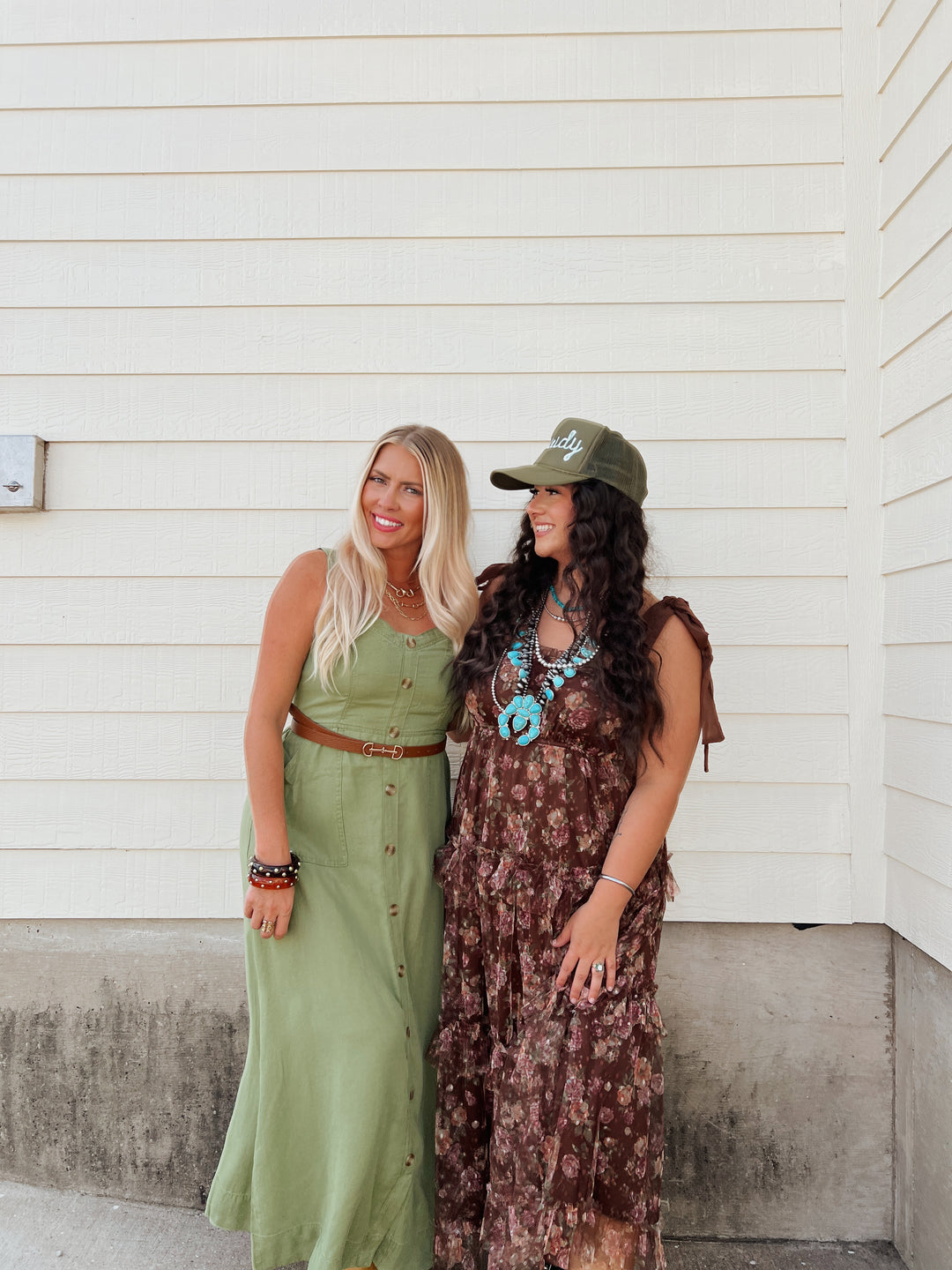 Olive Romance Midi Dress