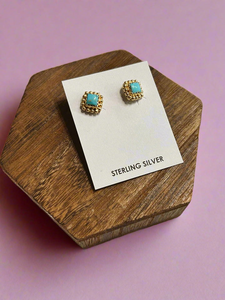 Authentic Sterling Silver Tampa Studs #128