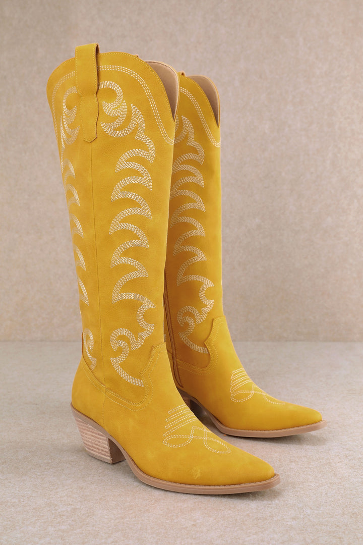 Faye Mustard Cowboy Boots