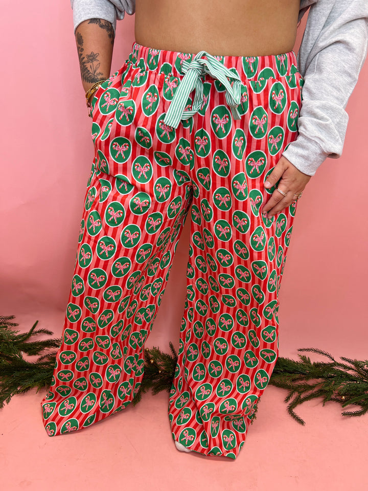 Candy Cane Pajama Bottoms