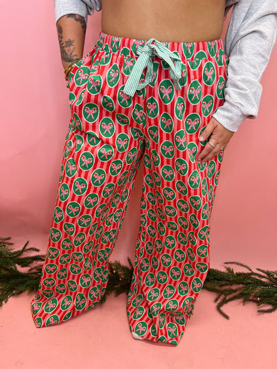 Candy Cane Pajama Bottoms