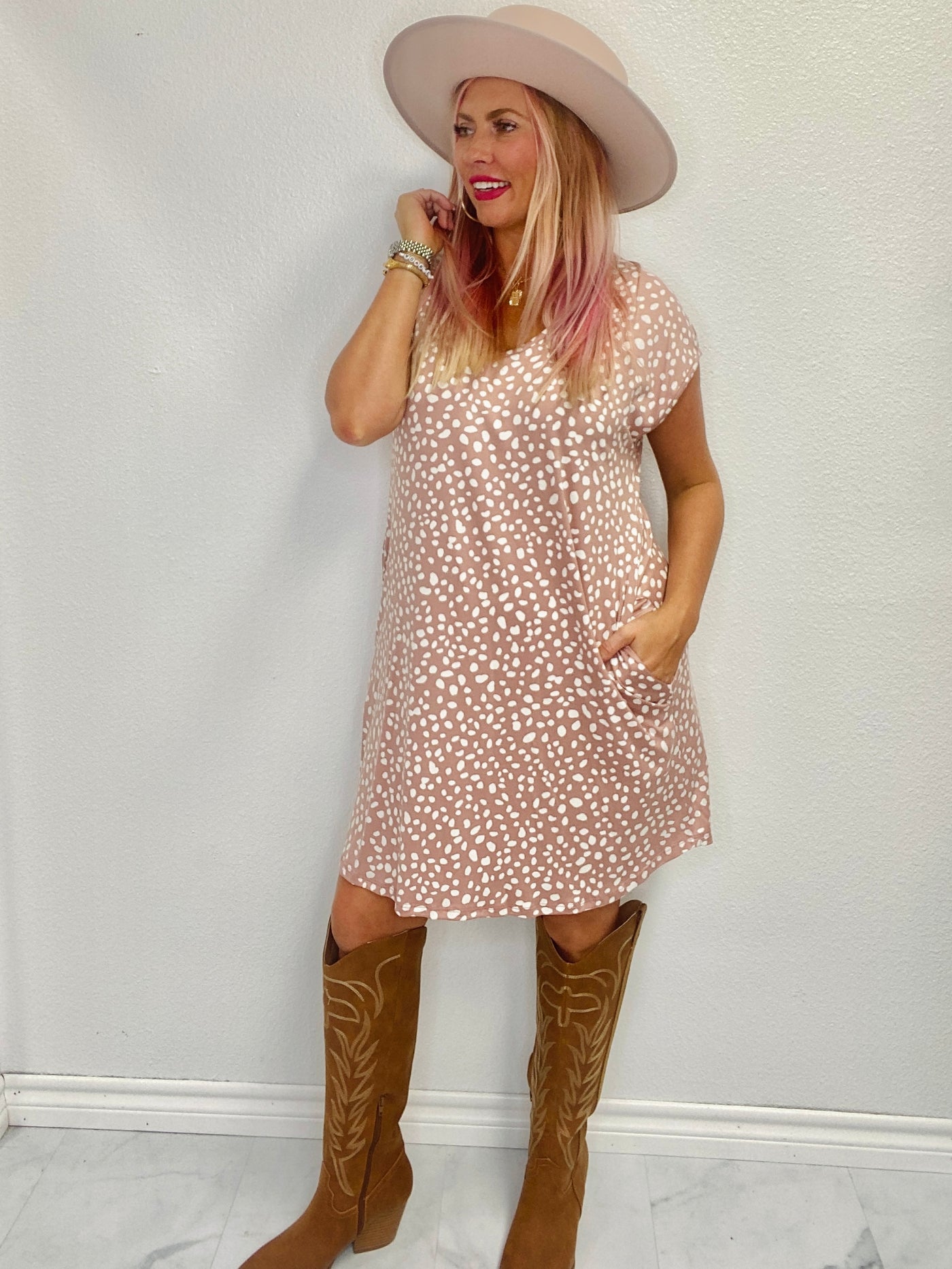 The Kensey V Neck Dress