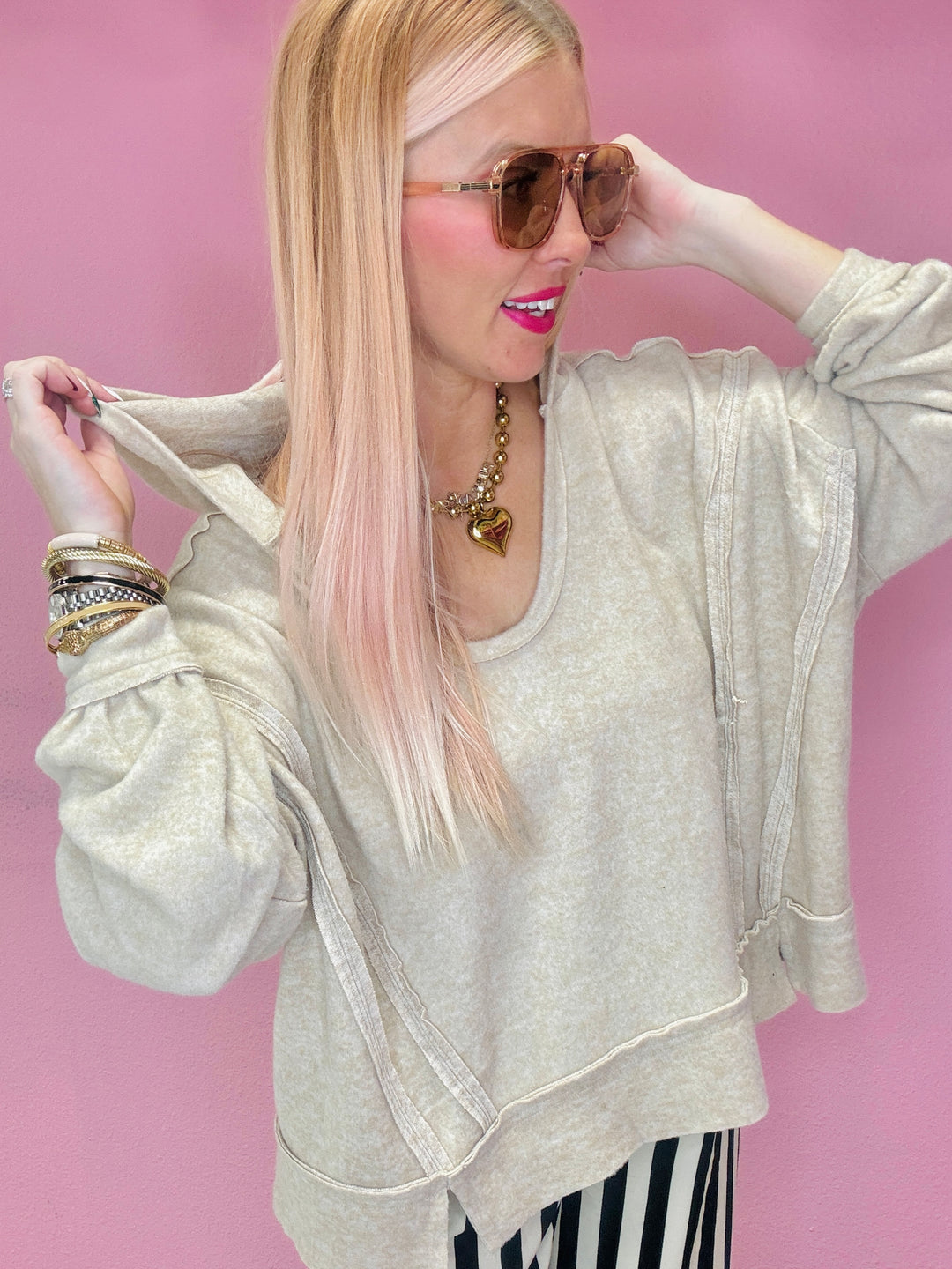 The Ivey Balloon Sleeve Hoodie