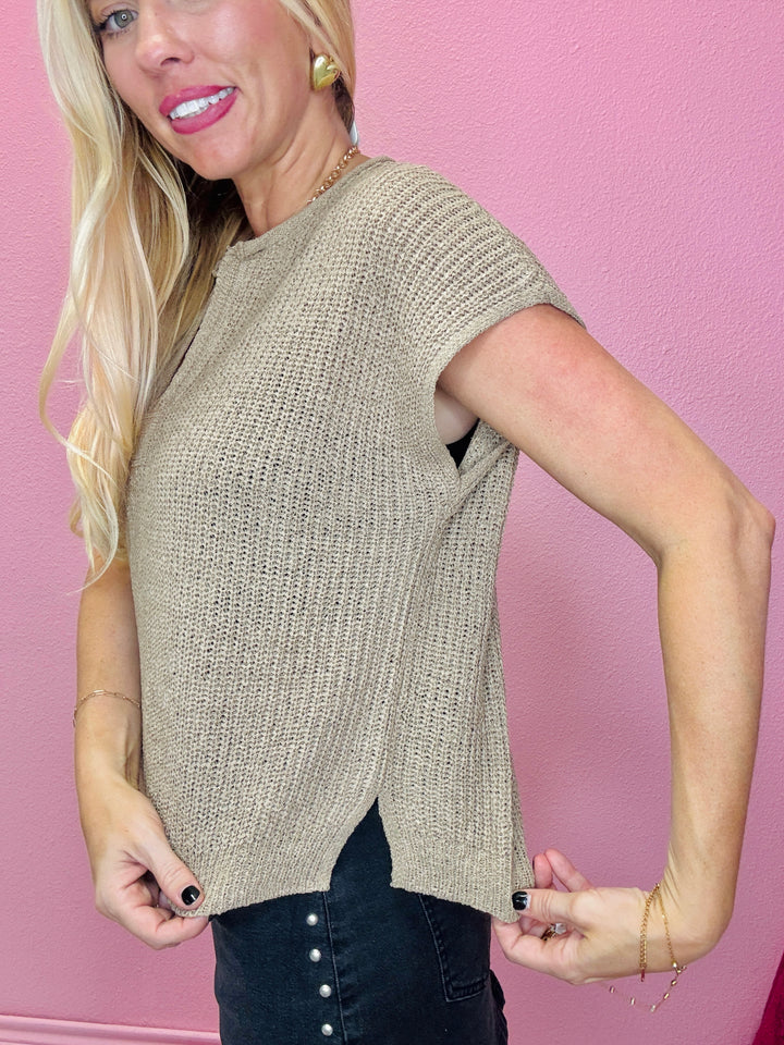 The Rowan Raw Edge Knit Top