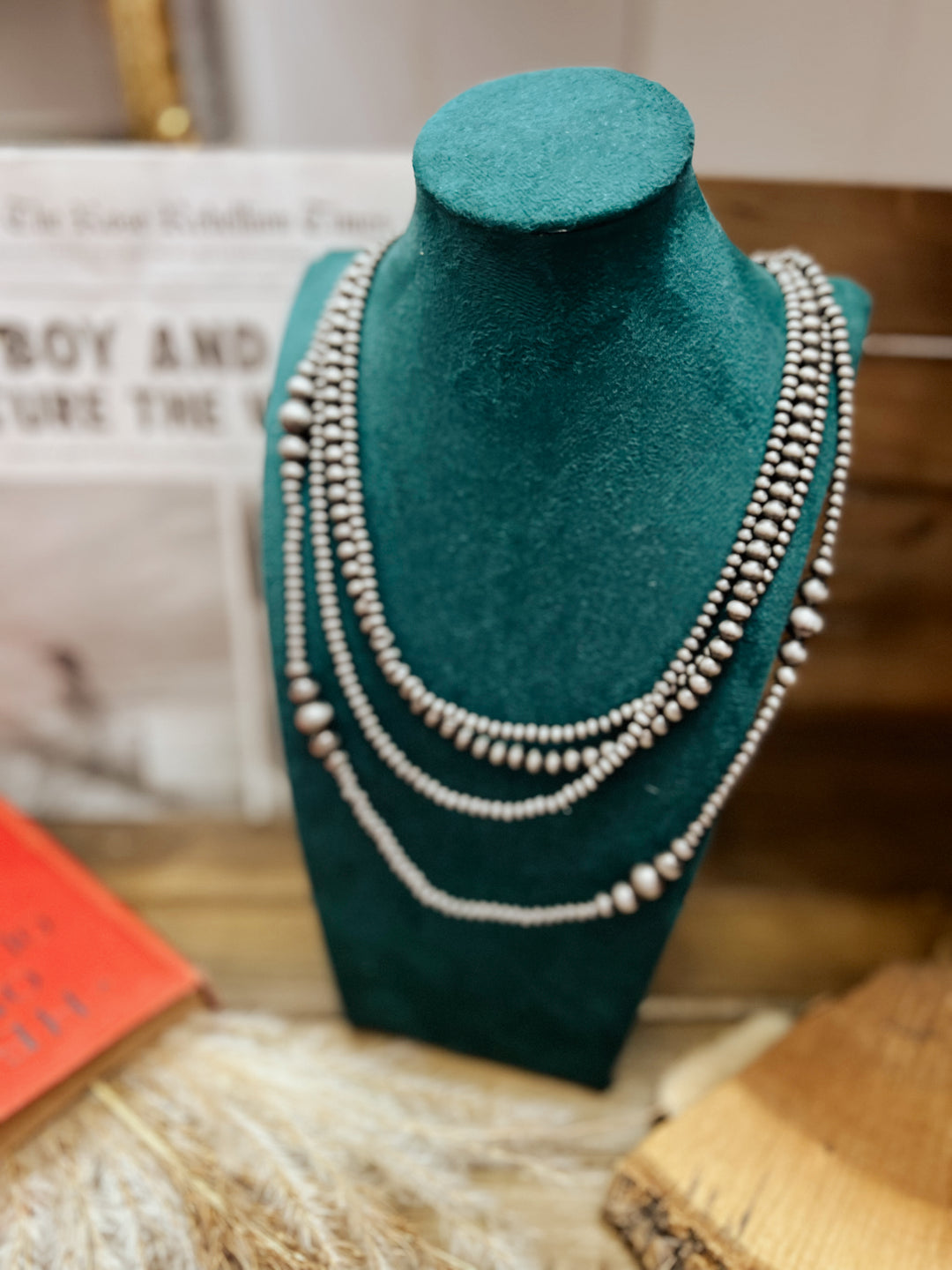 Charlie Silver Layered Bead Necklace