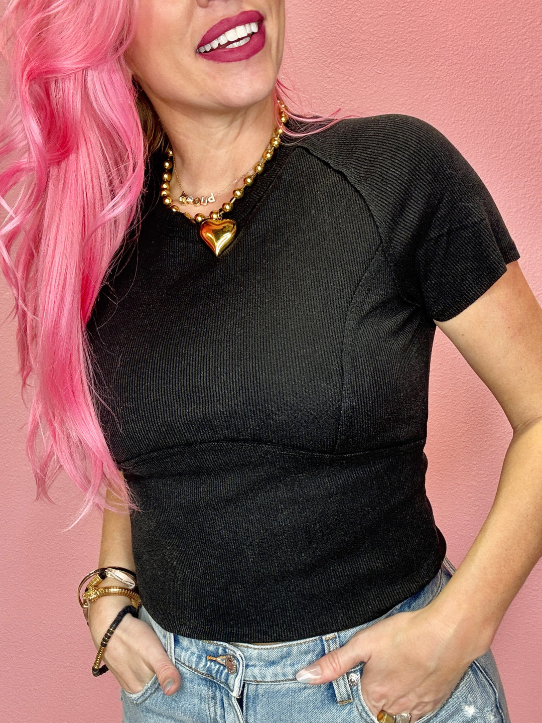 The Holly Ribbed Tee