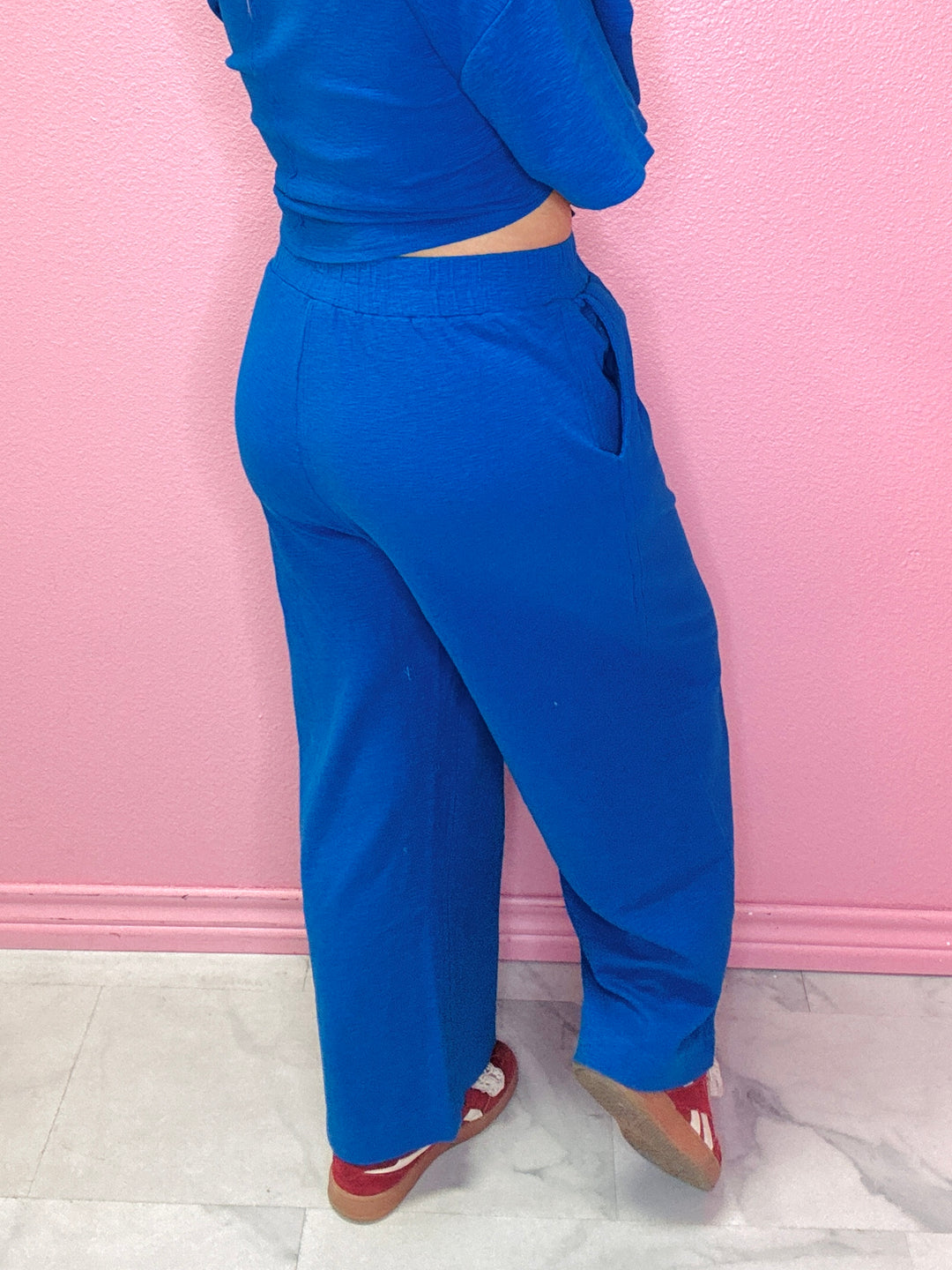 The Cobalt Ease Pants