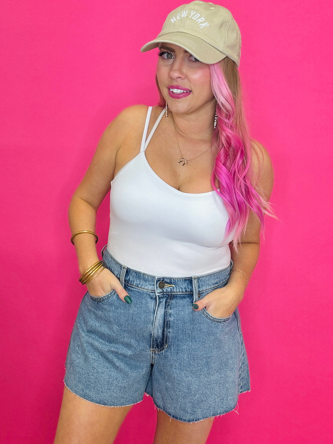 Flare Bell Denim Shorts