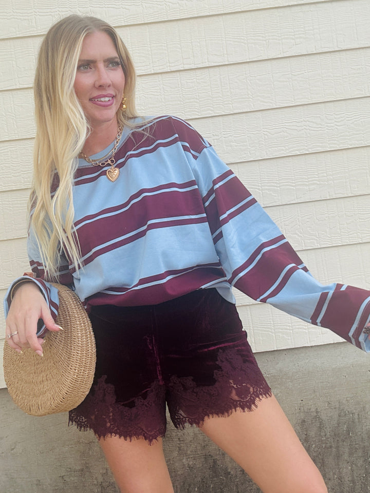 Stripe & Stitch Boxy Knit Top